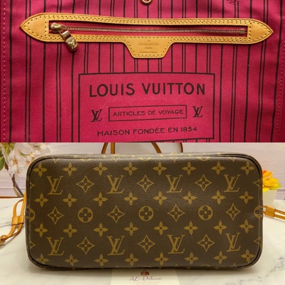 ❤️🩹SOLD❤️🩹 Louis Vuitton Neverfull MM Monogram Pivoine Shoulder Tote (AR2126) - Picture 8 of 15